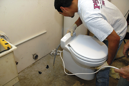 Em que situação o triturador sanitário pode ser utilizado?